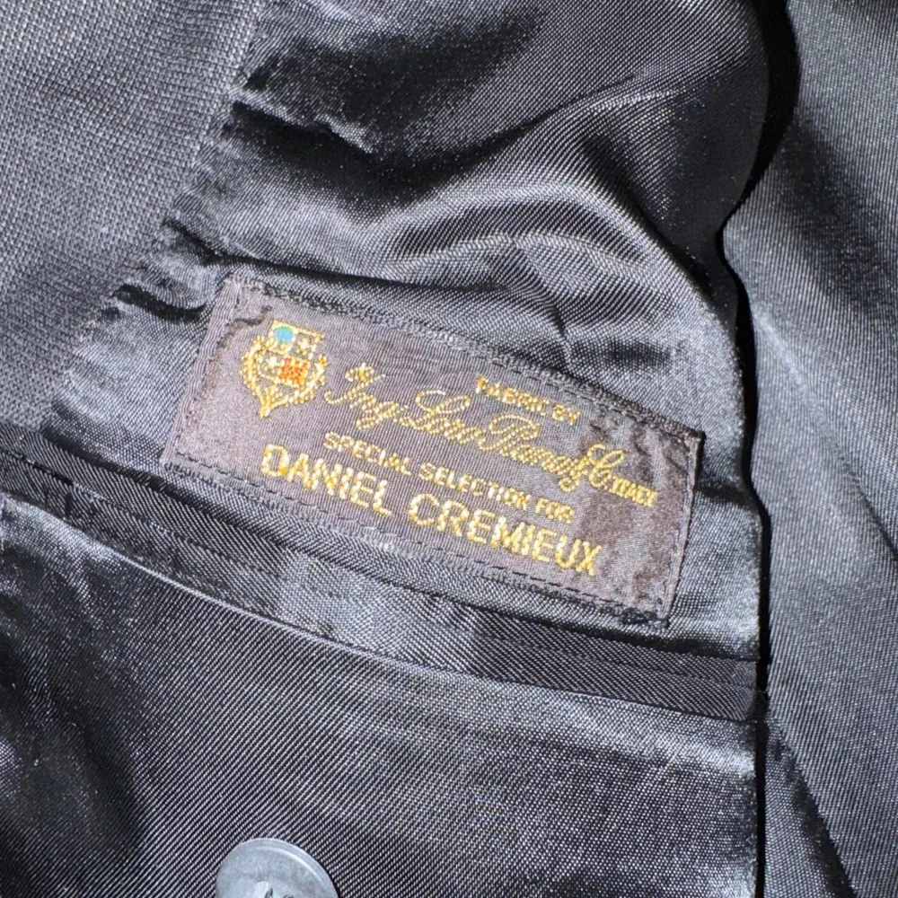 Daniel Cremieux Loro Piana Fabric 43R Blazer Mens Charcoal Grey Wool Sport Coat